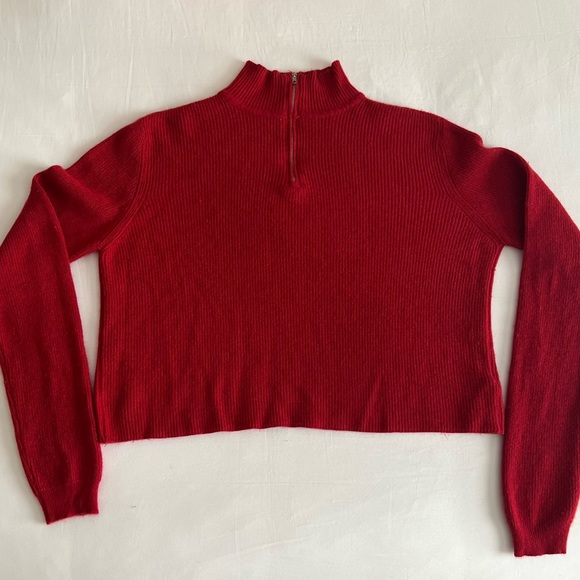 Brandy Melville Sweaters Brandy Melville Quarter Zip Sweater Poshmark